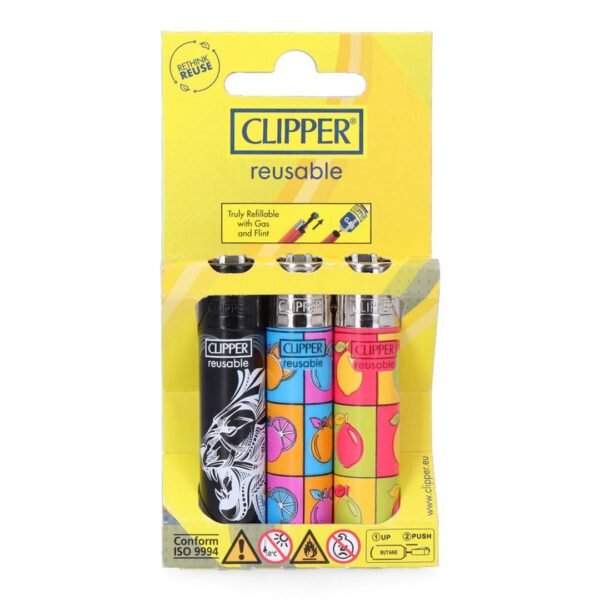 Clipper Lighters 3Packs